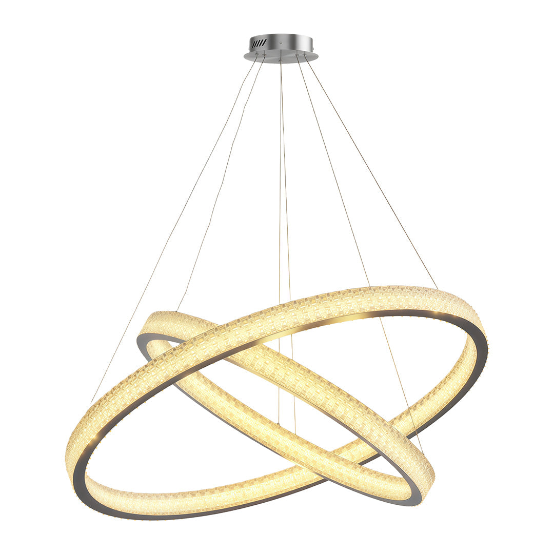 Circular Modern Copper Chandelier
