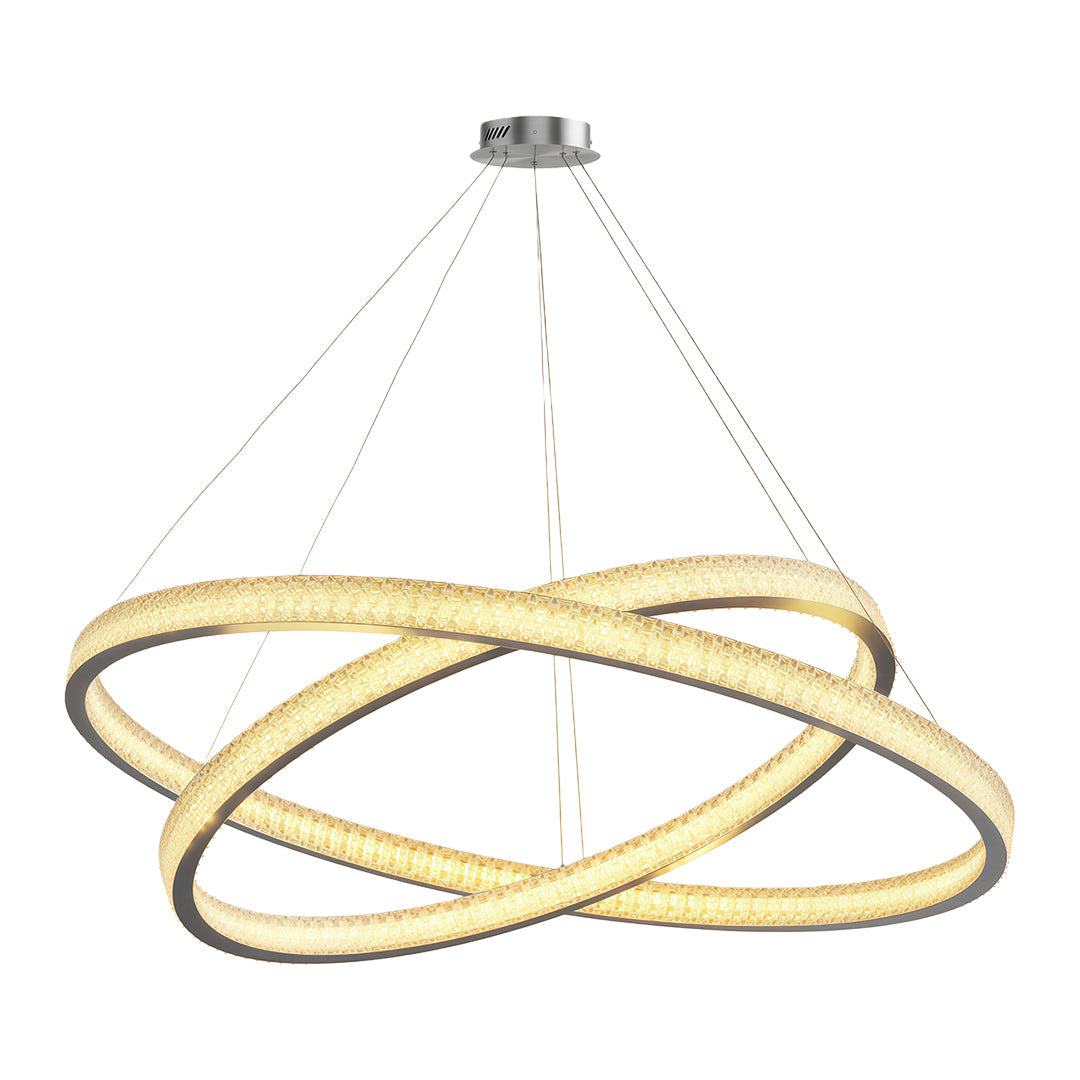 Circular Modern Copper Chandelier