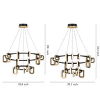 Modern Gold Acrylic Chandelier