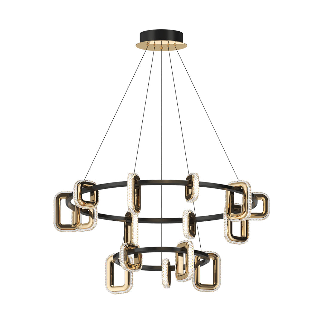 Modern Gold Acrylic Chandelier