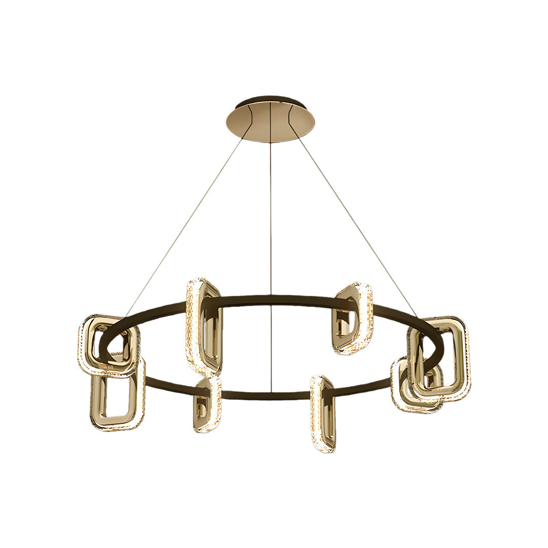 Modern Gold Acrylic Chandelier