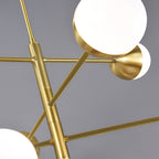 Solid Copper Globe Chandelier
