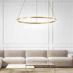 Black LED Ring Chandelier