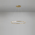 Black LED Ring Chandelier