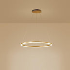Black LED Ring Chandelier