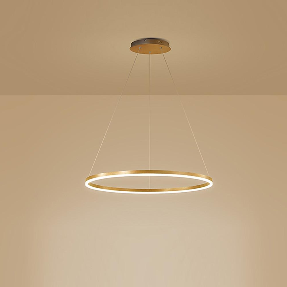 Black LED Ring Chandelier