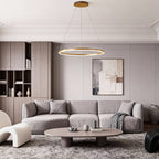 Black LED Ring Chandelier