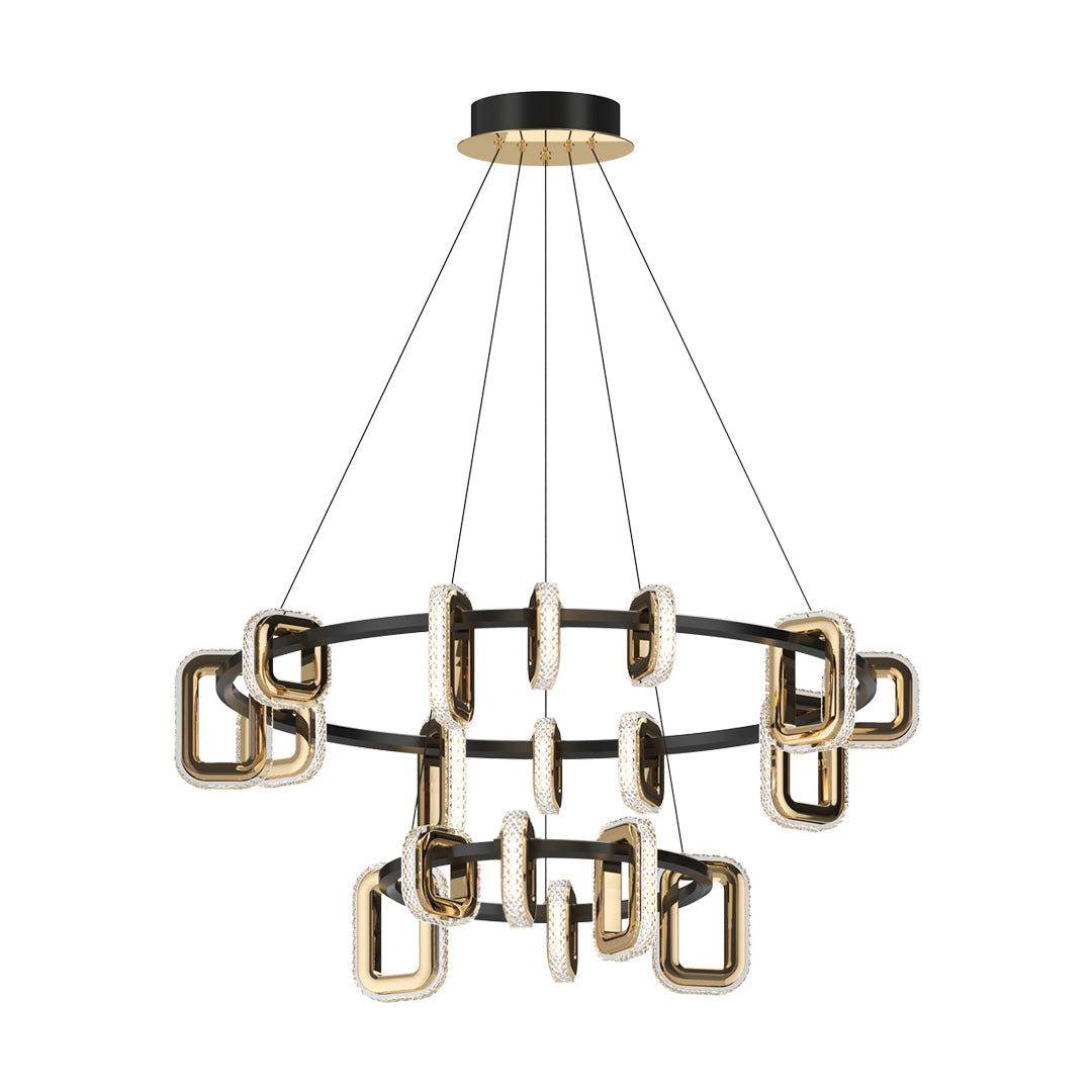 Modern Gold Acrylic Chandelier