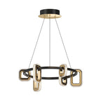 Modern Gold Acrylic Chandelier