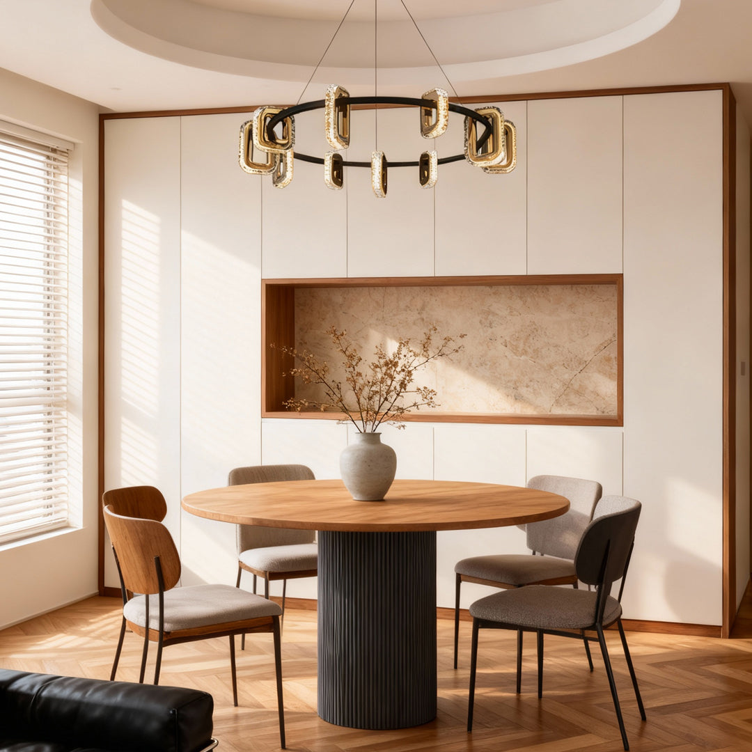 Modern Gold Acrylic Chandelier