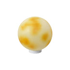 Moon Stone Pillar Light — Solar & Wired Outdoor Post Lamp