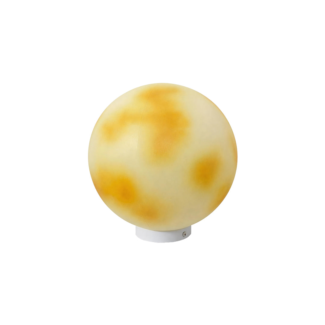 Moon Stone Pillar Light — Solar & Wired Outdoor Post Lamp