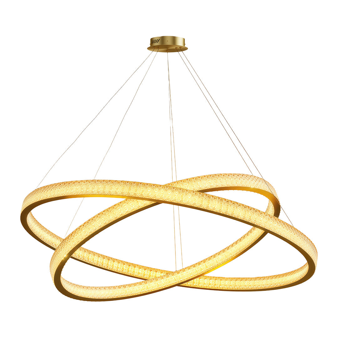 Circular Modern Copper Chandelier