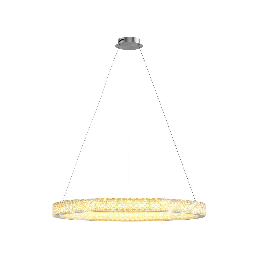 Circular Modern Copper Chandelier