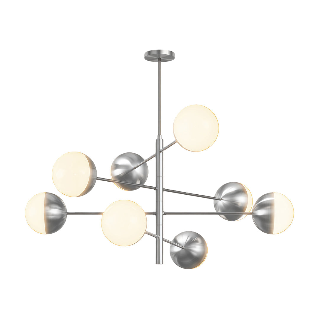 Solid Copper Globe Chandelier