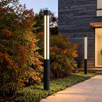 Cylindrical LED Bollard Light — Modern Outdoor Landscape Post Lamp