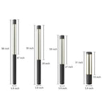 Cylindrical LED Bollard Light — Modern Outdoor Landscape Post Lamp