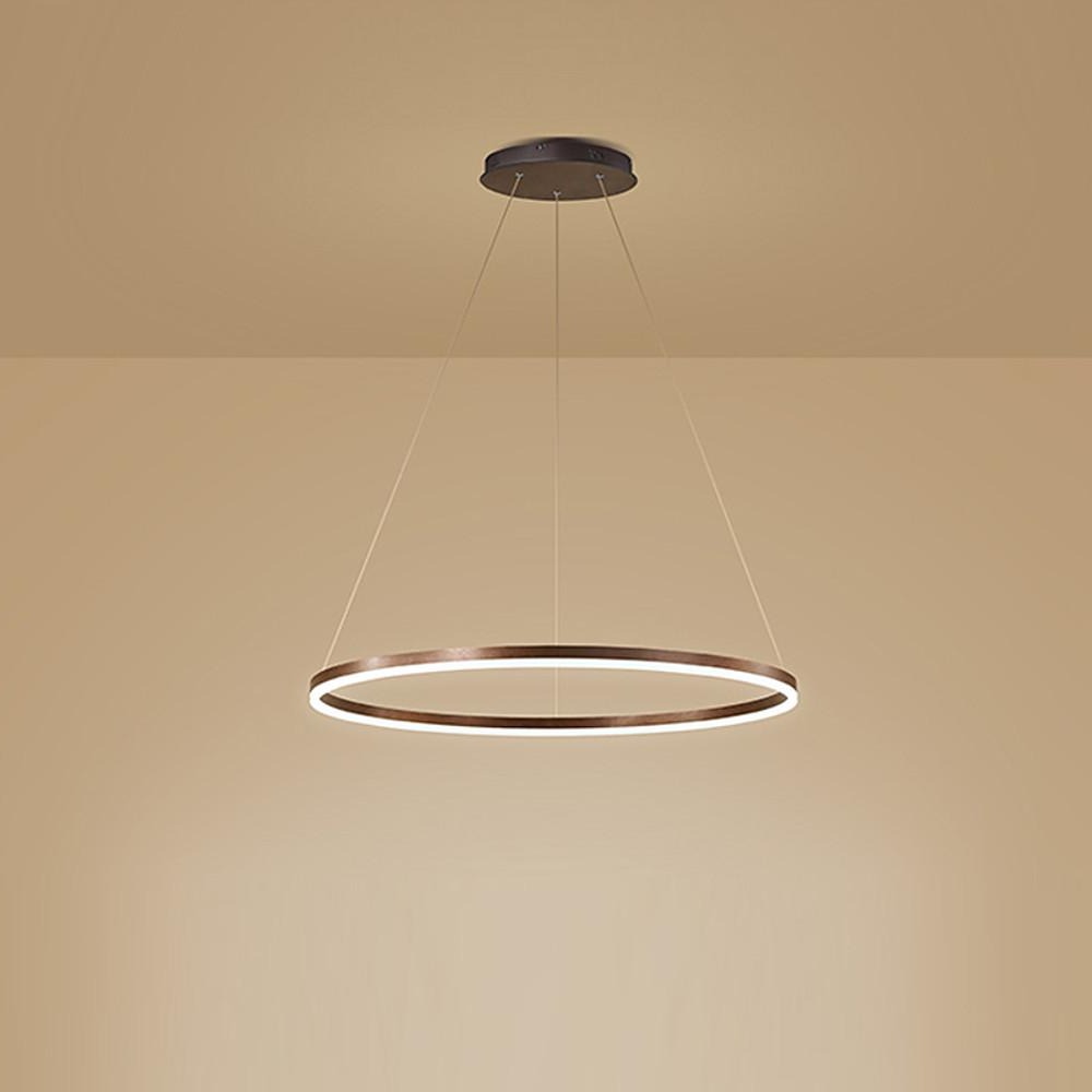 Black LED Ring Chandelier