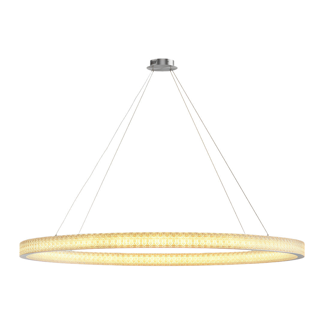 Circular Modern Copper Chandelier
