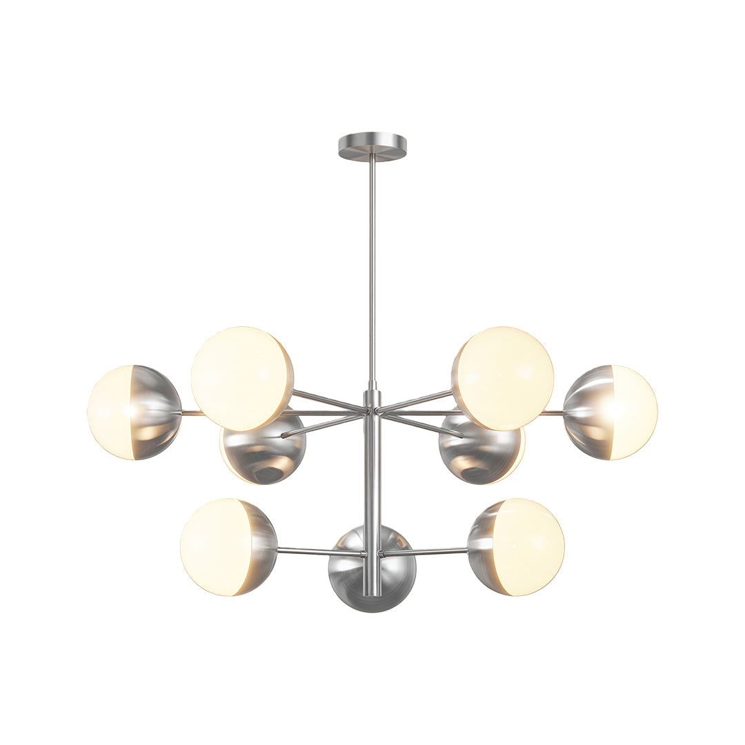 Solid Copper Globe Chandelier