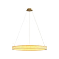 Circular Modern Copper Chandelier