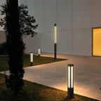 Cylindrical LED Bollard Light — Modern Outdoor Landscape Post Lamp
