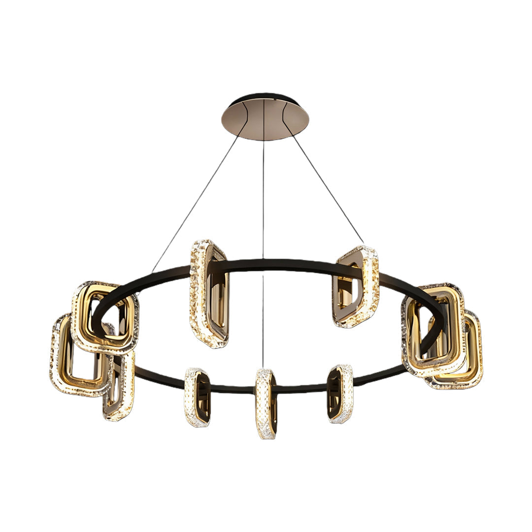 Modern Gold Acrylic Chandelier