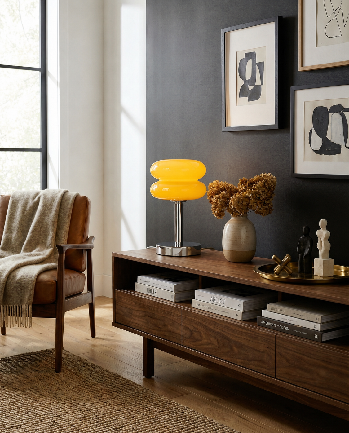 Modern Glass Tart Table Lamp