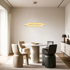 Circular Modern Copper Chandelier