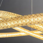 Circular Modern Copper Chandelier