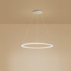 Black LED Ring Chandelier