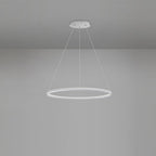 Black LED Ring Chandelier